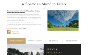 Bespoke wordpress website agency - munden estate